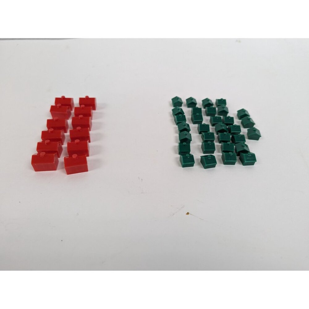 Vintage 1994 Monopoly Edition Game Replacement Motels Houses Buildings